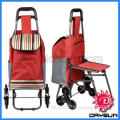 Stair Climbing Rolling Shopping Grocery Laundry Utility Cart bag